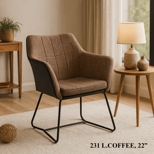 كرسي مفرد قماش عصري متعدد الألوان