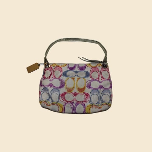 Coach Poppy Signature Scribble Shoulder Bag