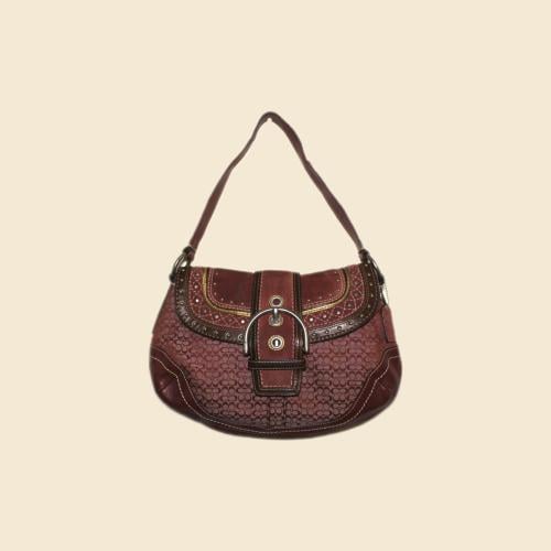 Coach Limited edition Burgundy suede Soho