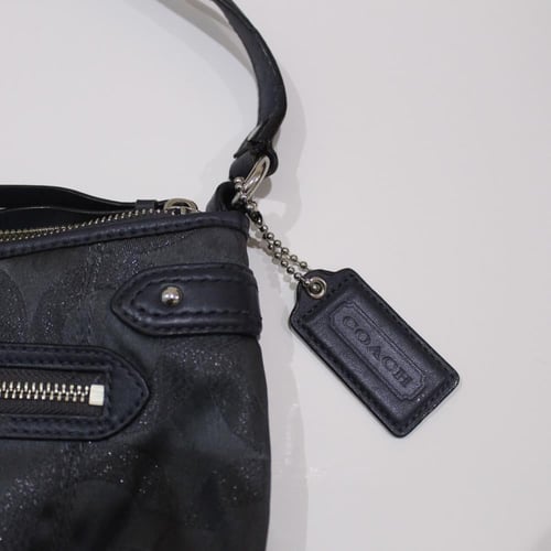 Coach silver shoulder bag