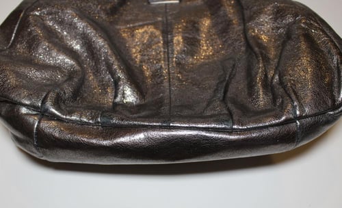 Coach Maggie Crinkle metallic Satchel Purse