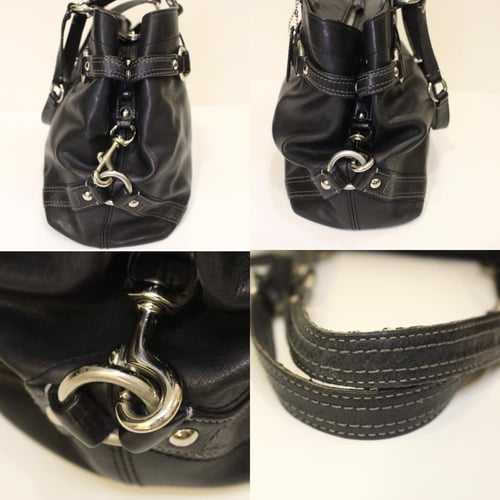 Vintage coach 2004–2006 large black leather tote