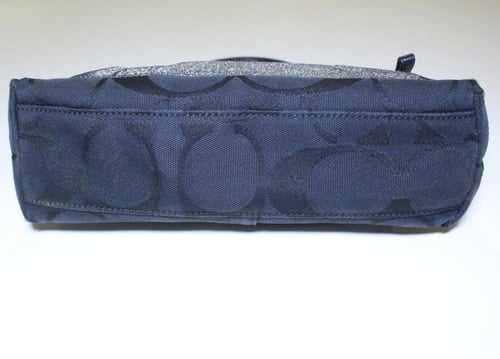 Coach Black & Silver Metallic Shoulder Bag
