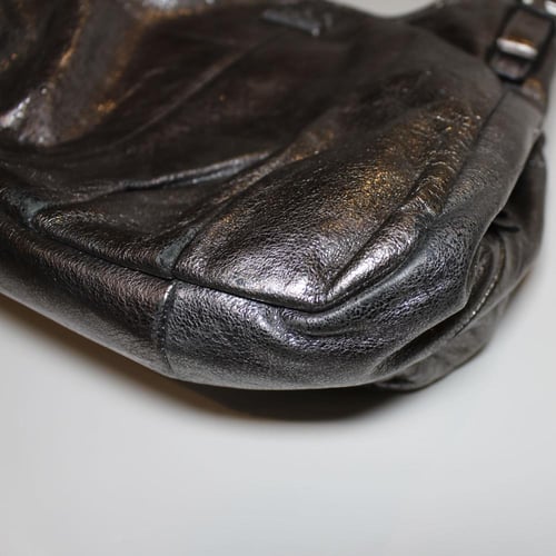 Coach Maggie Crinkle metallic Satchel Purse