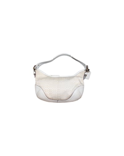 2003 vintage white Coach bag soho mini