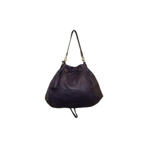 2012 Avery leather drawstring shoulder bag