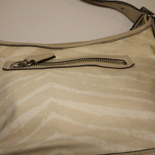 2013 coach Coach Legacy Zebra Print Zip Duffle Bag