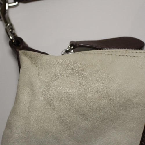 2009 coach Ashley Satchel In brown & white