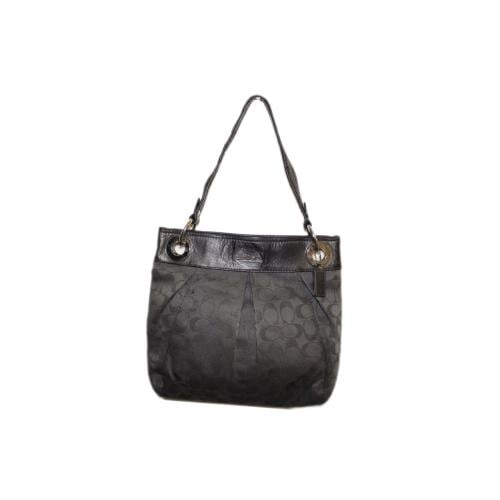 2011 coach Ashley Signature Charcoal Lurex Crossbo...