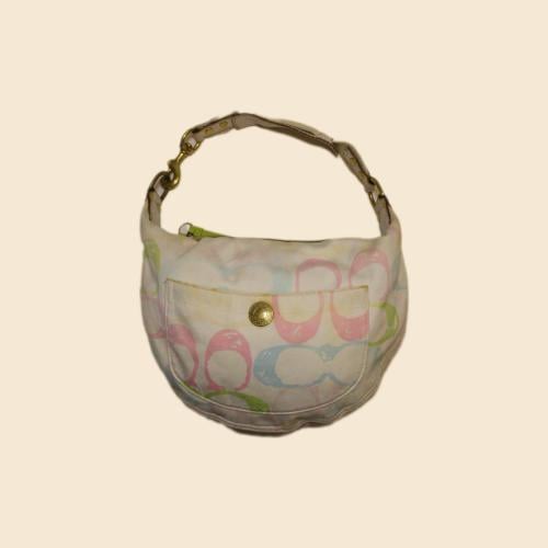 2011 Coach Hampton Scribble Signature Hobo Bag