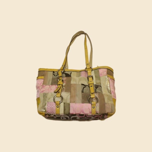 ‏Patchwork Multicolor Tote 2009 coach