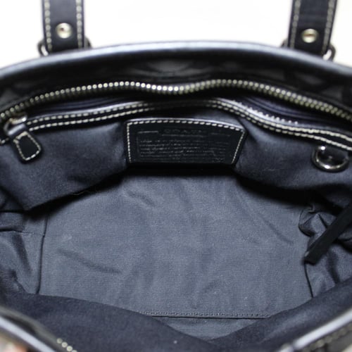 Coach Mini City Tote - Black Signature Print