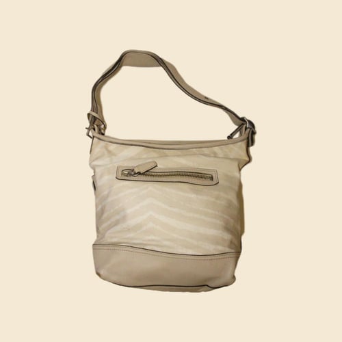 2013 coach Coach Legacy Zebra Print Zip Duffle Bag