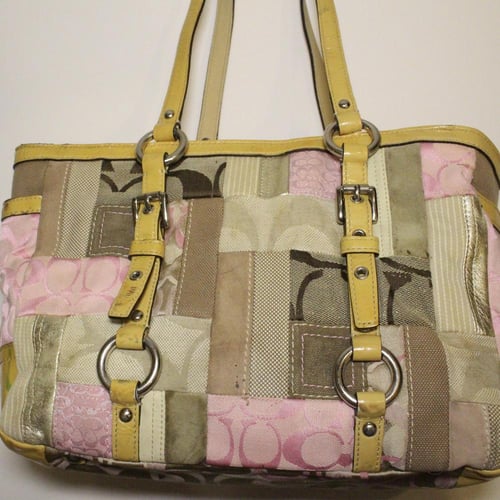 ‏Patchwork Multicolor Tote 2009 coach