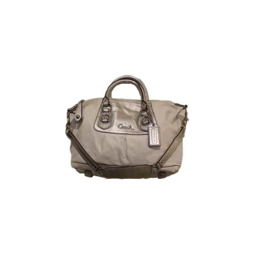 2011 coach Ashley Satchel in white & silver