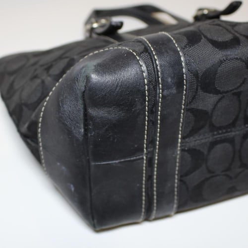 Coach Mini City Tote - Black Signature Print