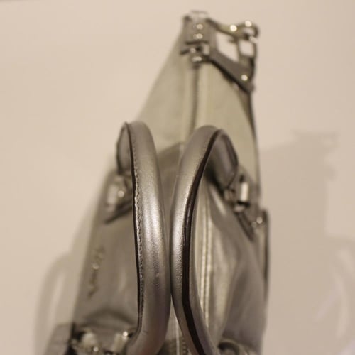2011 coach Ashley Satchel in white & silver