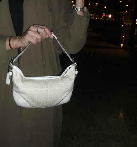 2003 vintage white Coach bag soho mini