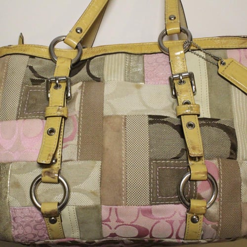 ‏Patchwork Multicolor Tote 2009 coach