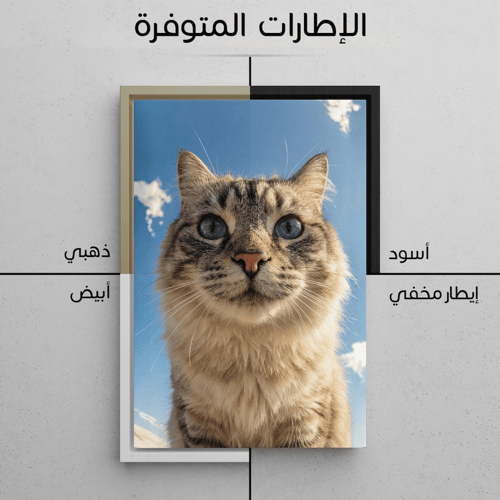 لوحة فوق الغيم