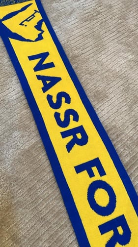 شال النصر ( انا النصر باق بقاء الحياة )