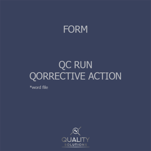 نموذج QC Corrective Action