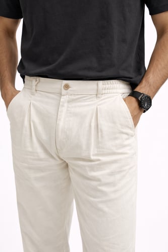 بنطلون رجالي أنيق بقصّة رسمية كاجوال