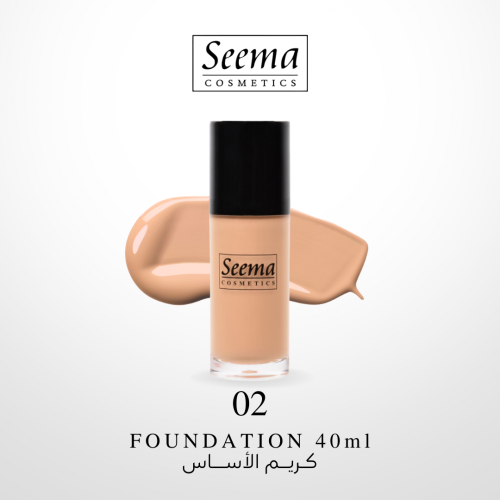 كريم الأساس 40 مل رقم 02 من Seema Cosmetics