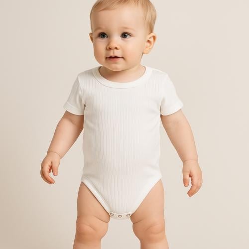 بادي أطفال بأكمام قصيرة – قطن مريح وخفيف مثالي للا...