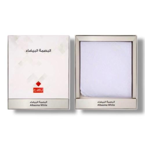 غترة البصمة البيضاء – فخامة وأناقة بلا حدود