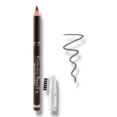 قلم حواجب كاراجا – رقم 05 بني غامق مع فرشاة مدمجة