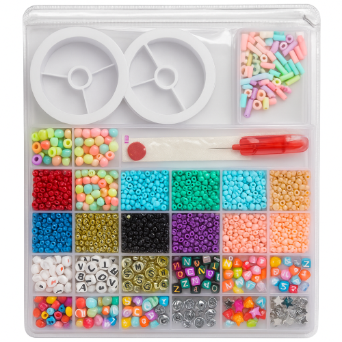 طقم خرز متكامل لصنع الإكسسوارات – أكثر من 20 لون و...