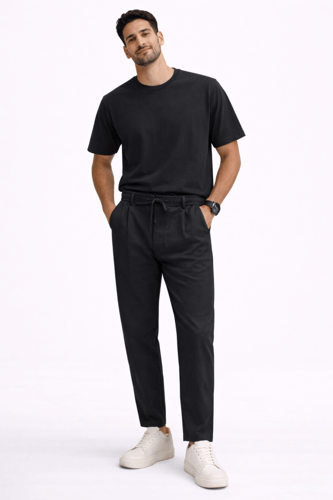 بنطلون رجالي كاجوال أنيق بقصّة نظيفة وعصرية