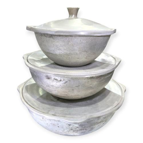 طقم قدور الرز البخاري - صغير و وسط و كبير
