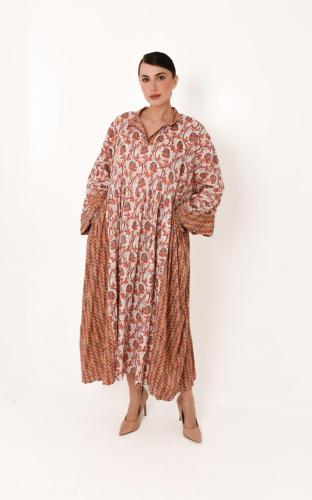 Cotton embroidered abayas