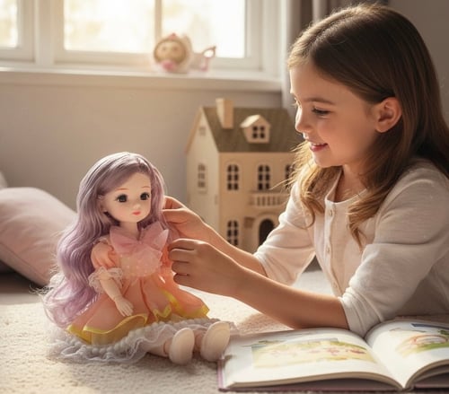 دمية بملابس أنيقه
