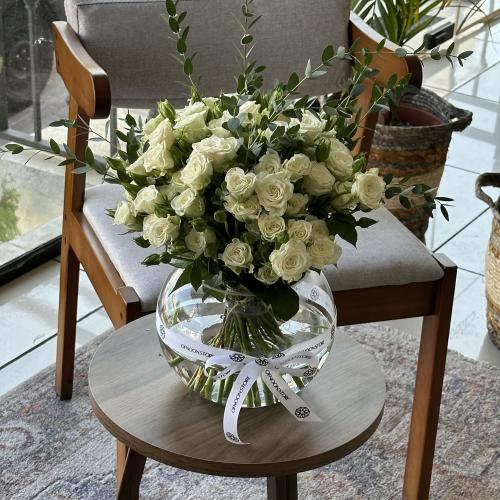 فازة ورد طبيعي