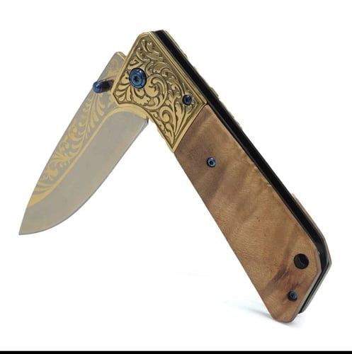 سكين دمشقية مذهبة