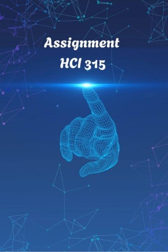 حل و تنسيق مادة HCI 315