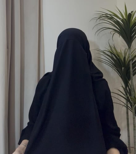 طرحة العمرة طبقتين