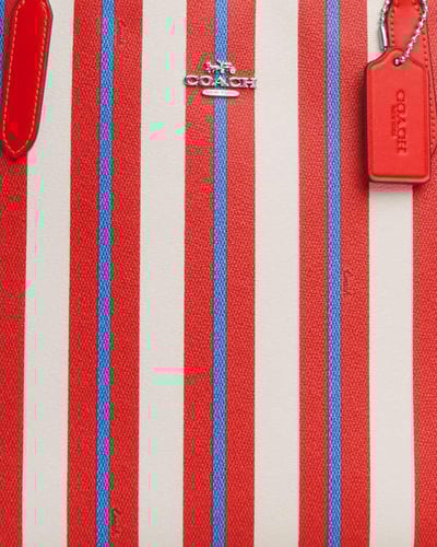 Coach stripes tote bag