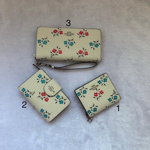 Coach floral wallet