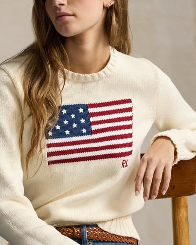 Ralph lauren flag sweater
