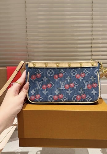Cute denim Lv purse