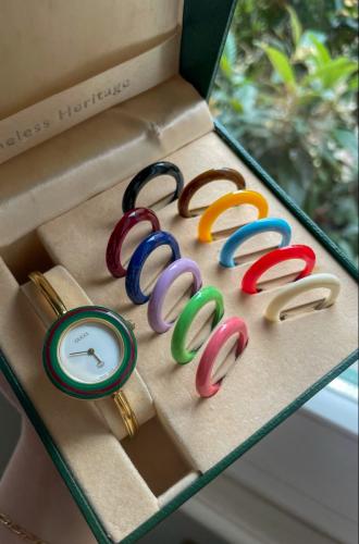 Gucci bezel watch 12 set