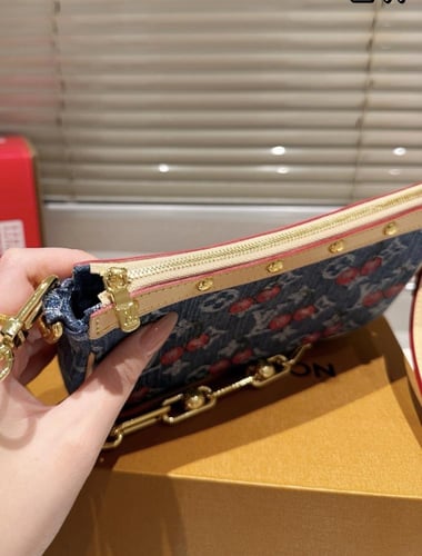 Cute denim Lv purse