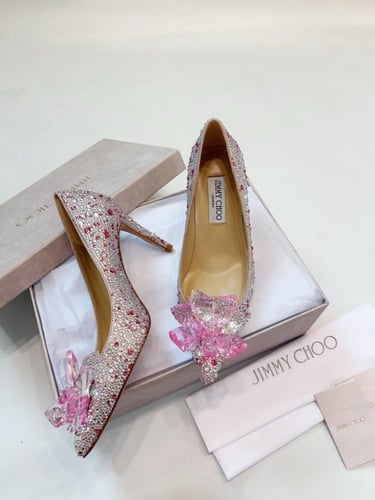 Jimmy choo crystal heels
