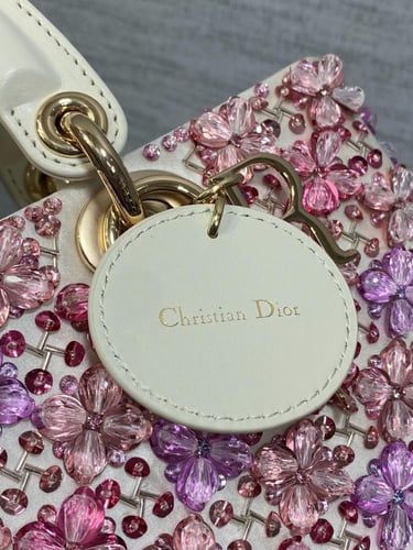 Crystal lady dior bag