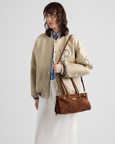 Prada suede’s handbag