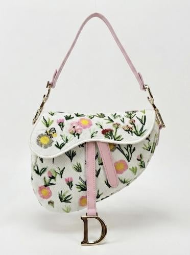 Dior Floral Saddle bag